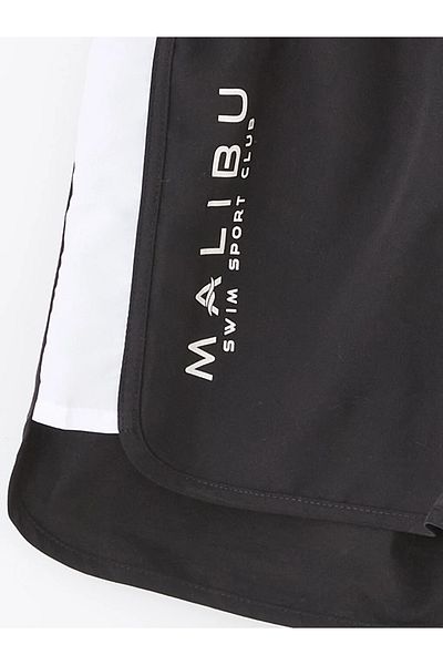 LC Waikiki LCW Kids Νέο μαύρο κοριτσίστικο μαγιό με ελαστική μέση