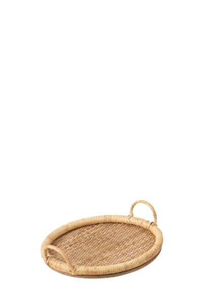 Laromita Decoration CONNY RATTAN YUVARLAK TEPSİ / S
