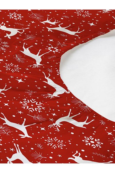 Evmila New Year's Special Pattern Printed Single Elastic Sheet Set