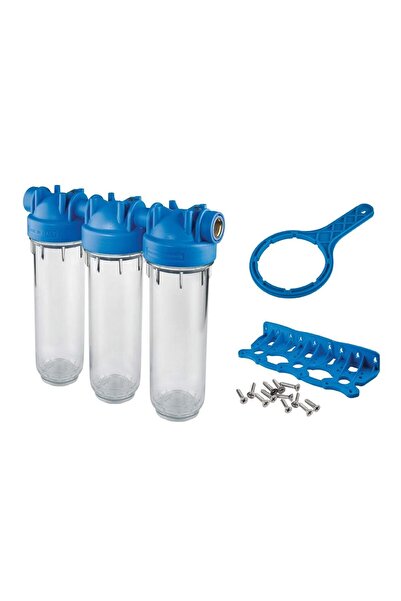 Atlas 3/4 Şebeke Suyu Arıtma - Trio 3'lü Hausıng 10 İnç