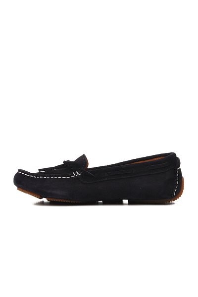 Bulldozer 231765 Navy Blue Genuine Suede Leather Women's Loafer