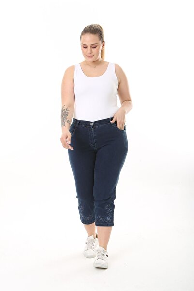 EYLÜL BUTİK Kadın Beli Lastikli Kapri