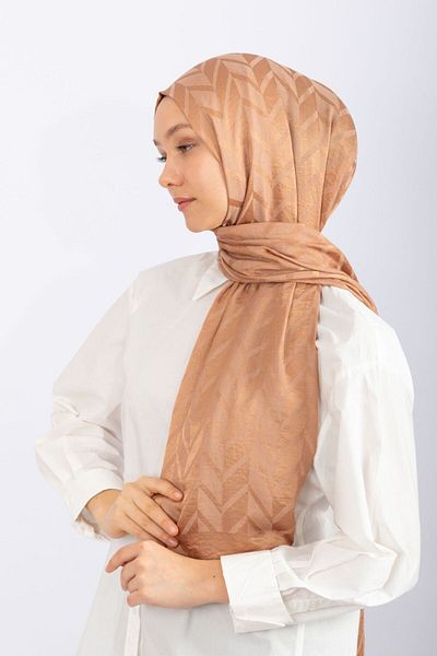 hijabchi Εισαγόμενο Silky Jacquard Zigzag - Σεπτέμβριος
