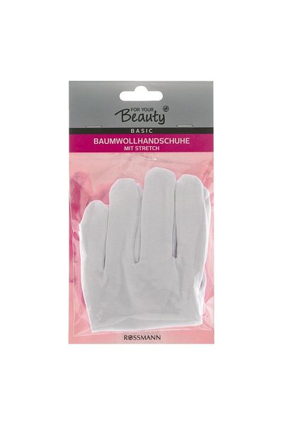FOR YOUR BEAUTY قفازات قطنية للعناية باليدين