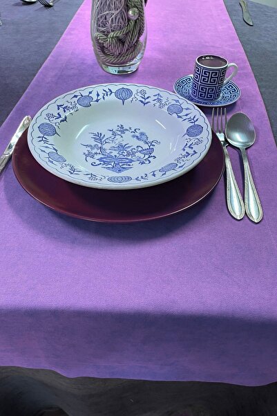 Cortibo Barcelona Lilac Velvet Textured Rectangular Runner