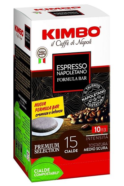Kimbo Cialde Espresso Napoletano - Flat Pod Compatible Coffee Capsule (in Box of 15)
