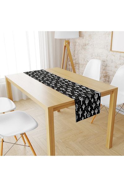 Lolla Evmila Velvet Fabric Black Backdrop Cactus Runnur Model 925