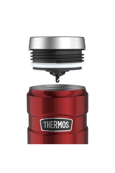 Thermos 470ml. Kırmızı Çelik Termos