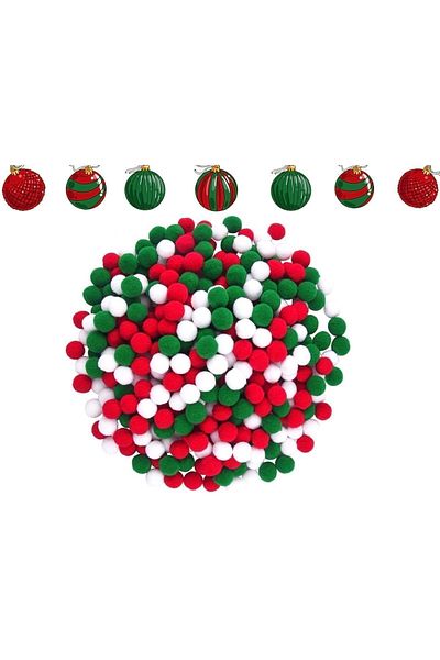 Yumuşakkeçe Soft Plush Pompom 100 Pieces 2 Cm Diameter