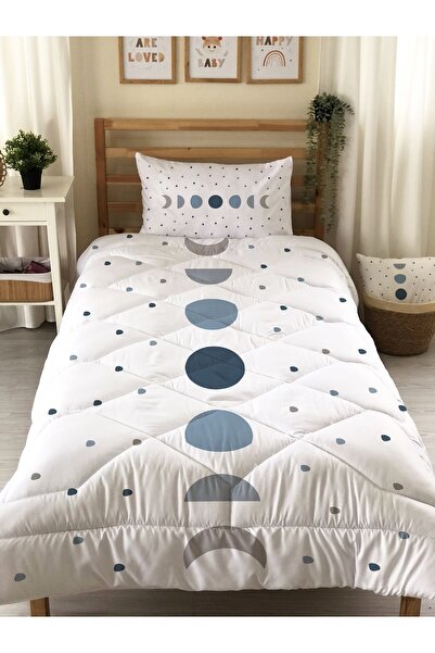 Evmila Cuvertură matlasată cu model geometric, cuvertură decorativă pentru pat