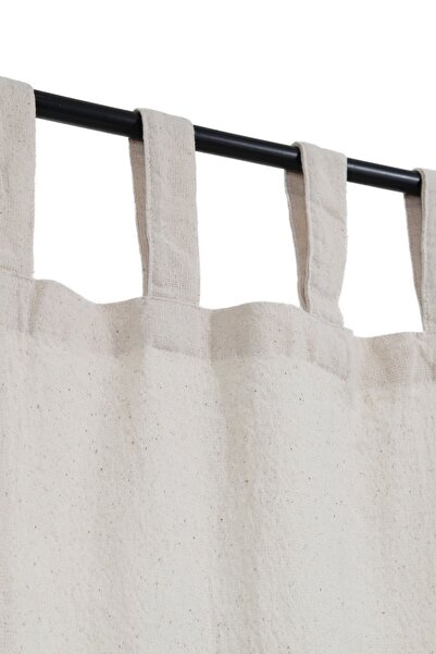 cotton maison Natural Curtain Rustic Pleated Vintage 100x185 Cm