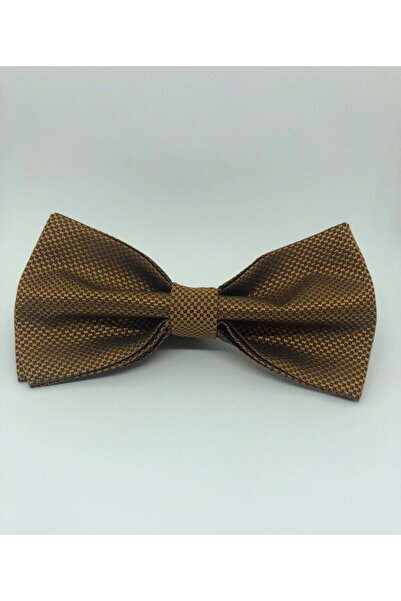 CRWAT ® ربطة عنق من القماش المنسوج بلون التبغ - مع منديل