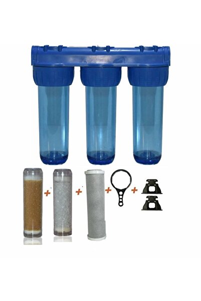 AQUA BELLA Kireç Önleyici Su Arıtma Filtre Seti 3'lü Delüx Set