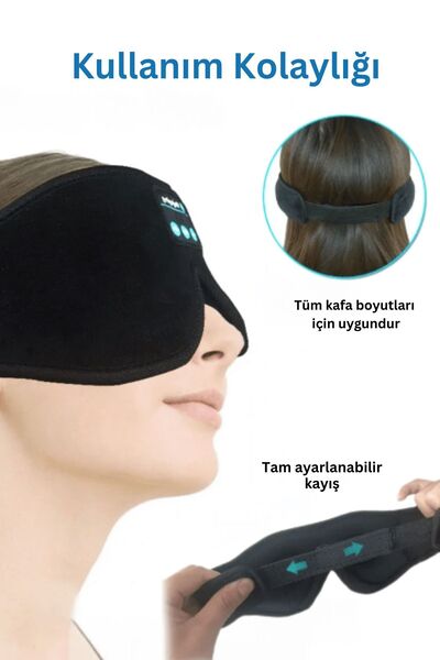 Fuchsia EM001 BT 3D Ses Özellikli Kablosuz Göz Maskesi