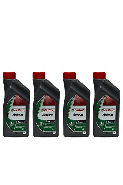 CASTROL Actevo 20W-40 4T Motosiklet, 4 Zamanlı Motor Yağı 1 Lt. 4 adet