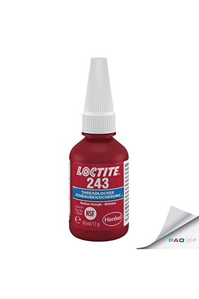 LOCTİTE Loctıte 243 Orta Mukavemetli Cıvata Sabitleyici 10 Ml