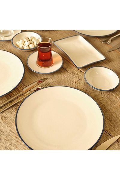 Bella Maison Diana Porcelain White Breakfast Set for 6 People - 26 Pieces