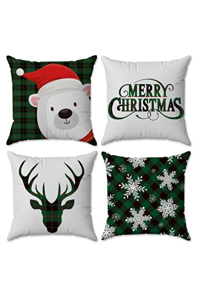 Evmila Božićni set Somot Jastuk - Novogodišnji i božićni set od 4 komada