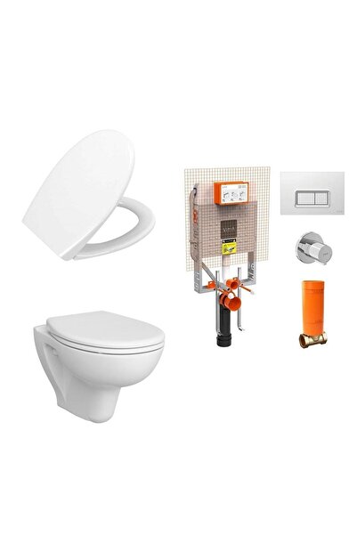 VitrA S10 Smoothflush Asma Klozet Seti (klozet - Klozet Kapağı - Gömme Rezerv...