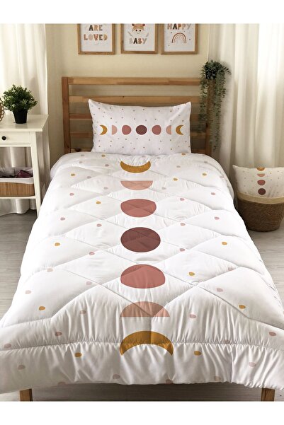 Evmila Cuvertură matlasată cu model geometric, cuvertură decorativă pentru pat