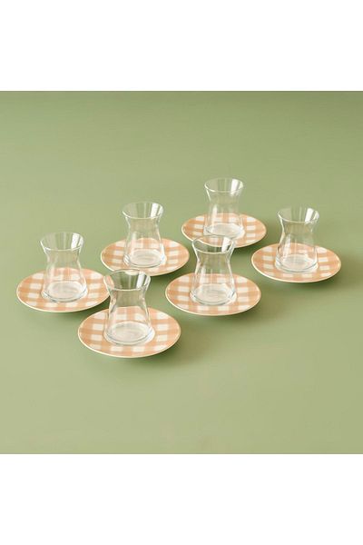 Bella Maison Pavia Porcelain 6-Piece Tea Cup Set - Salmon (132 cc)