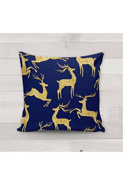 Evmila Novogodišnji specijalni jelen Sa deznom Somot Navlaka za jastuk