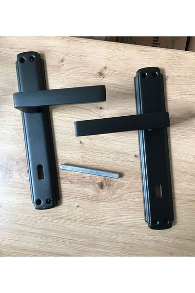 Çelebi Door Handle Black Square Room (SET)