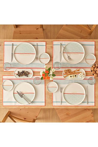Bella Maison Serenity Ceramic - 12 Piece 4 Person Breakfast Set