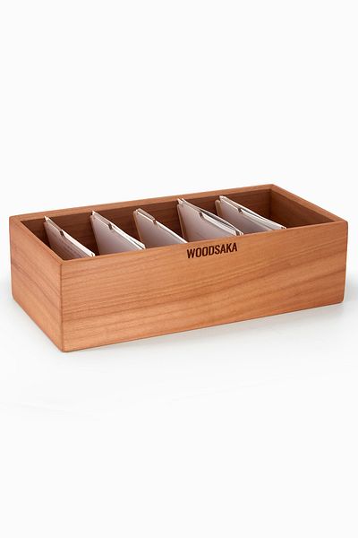 Woodsaka Organizator mare pentru cărți de vizită Gobi - Cireș