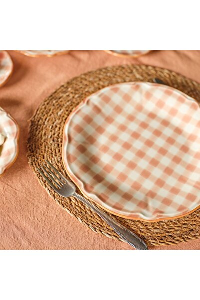 Bella Maison Pavia Stoneware 26 Parça 6 Kişilik Kahvaltı Takımı Somon