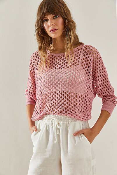 Bianco Lucci Prolamovaná dámská halenka Bat Sleeve -20246152