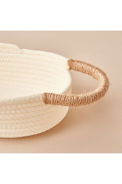 Bella Maison Montana Ivory Basket White (20X29X8 cm)