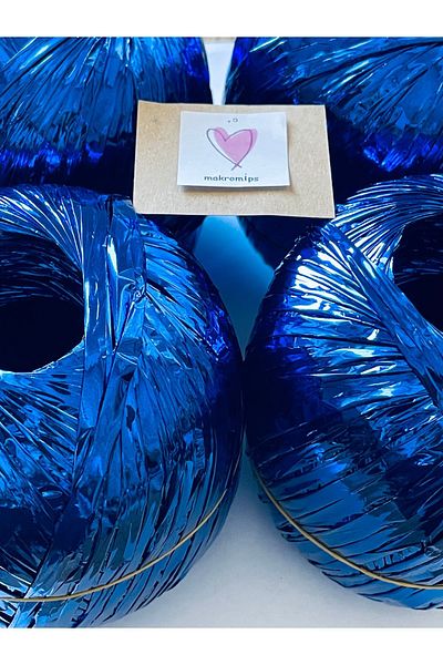 Makromİps Premium Metallic Raffia - Σετ 4 τμχ Glittery Shiny βραδινό φόρεμα από πολυεστέρα τσάντα και καπέλο