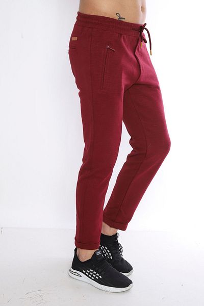 NEED LİFE Men's Slim Fit Zippered Pocket Sweatpants