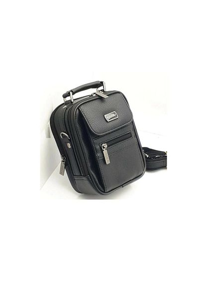 Mybag Geantă de oțel neagră pentru bărbați, de mână și de umăr