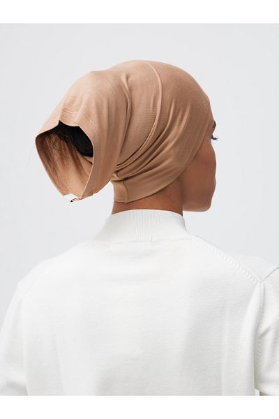 Femple Modest Warm Mink Practical Plain Bonnet - Tube Underscarf