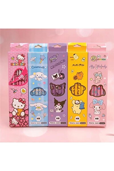 DEEFWEAR Cinnamoroll özel baskılı kalem seti 12’li