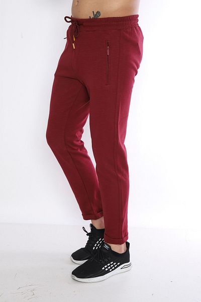 NEED LİFE Men's Slim Fit Zippered Pocket Sweatpants