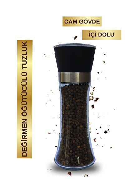 RK Baharat Öğütücü Değirmen Tuzluk Karabiber Tane Içi Dolu Şekilde