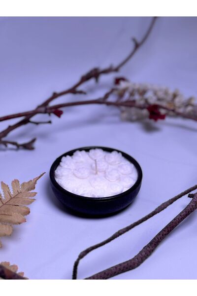 glownshine Dekoratif Ahşap mumlukta Doğal Soya Wax Kokulu Mum