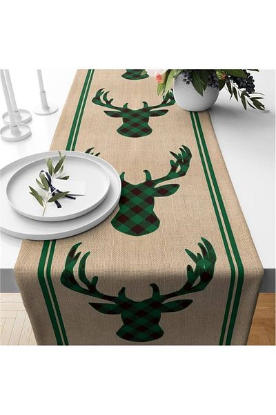 Evmila New Year's Special Deer Patterned Runner