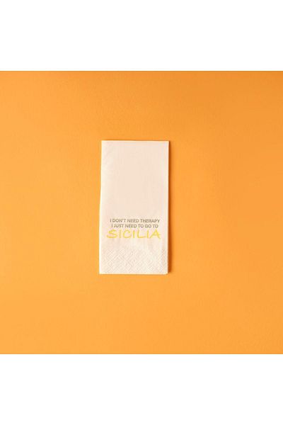 Bella Maison Sicilia 100 Napkins White (33X33 cm)
