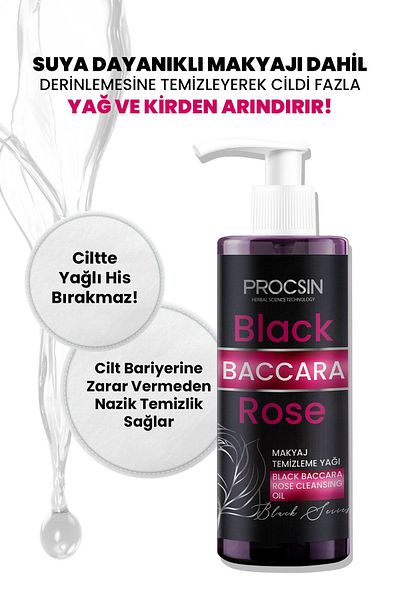 PROCSIN 200 ML Black Baccara Rose Make-up Remover Oil
