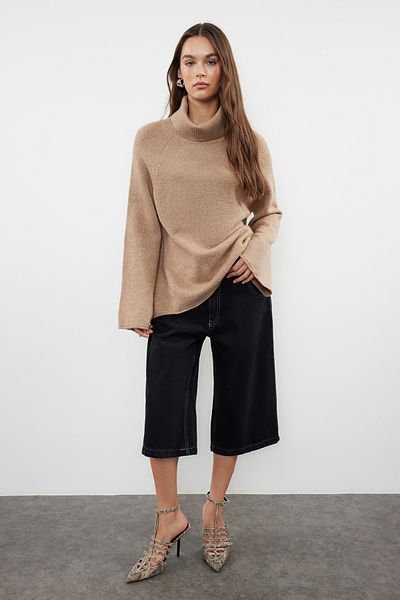 Trendyol Collection Pulover din tricotaj cu textura moale din nurcă TWOAW24KZ00426