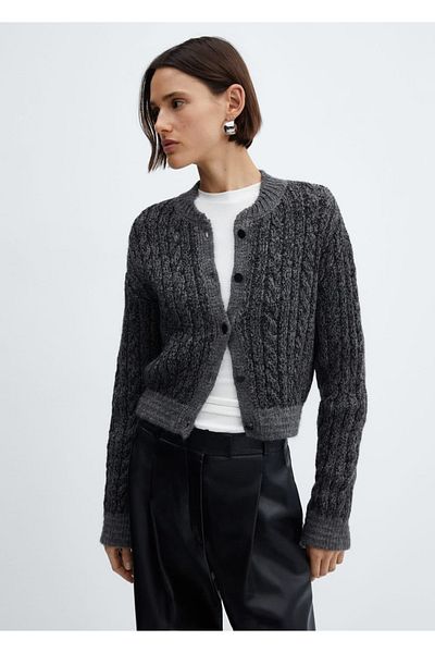 MANGO Woman Buttoned Knitwear Cardigan