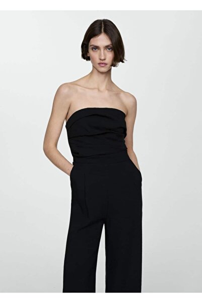 MANGO Woman Strapless Jumpsuit