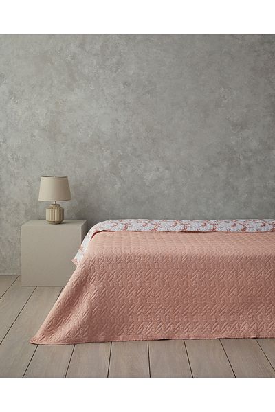 English Home Scroll Flowers Orange Blanket - Double and Multi-Purpose