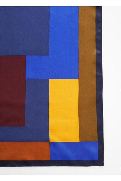MANGO Woman Eșarfă cu model geometric