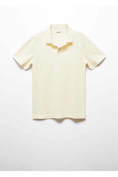 MANGO Man Pamuklu pike polo gömlek