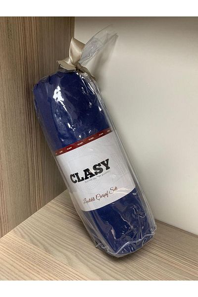 Clasy Ranforce Elastic Sheet Set Single Navy Blue
